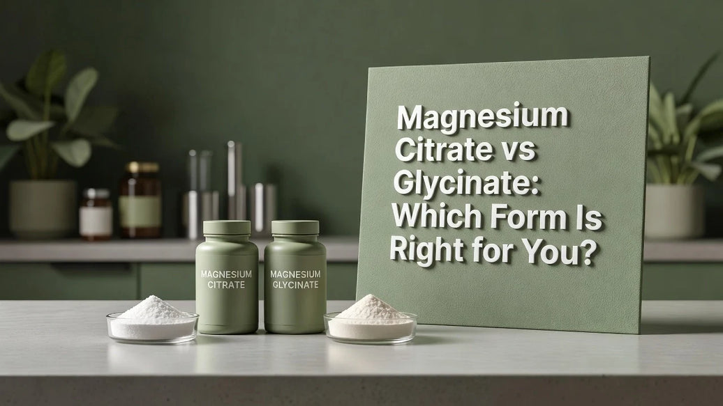 Professional header image for comparison analysis: Magnesium Citrate vs Glycinate: Which Form Is Right for You?